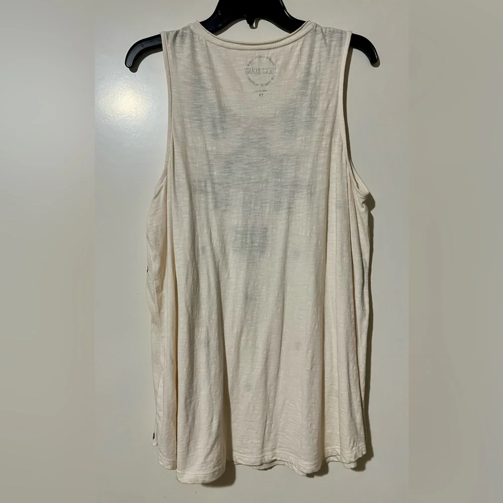 Lucky Brand Women's Boho Embroidered Tank Top